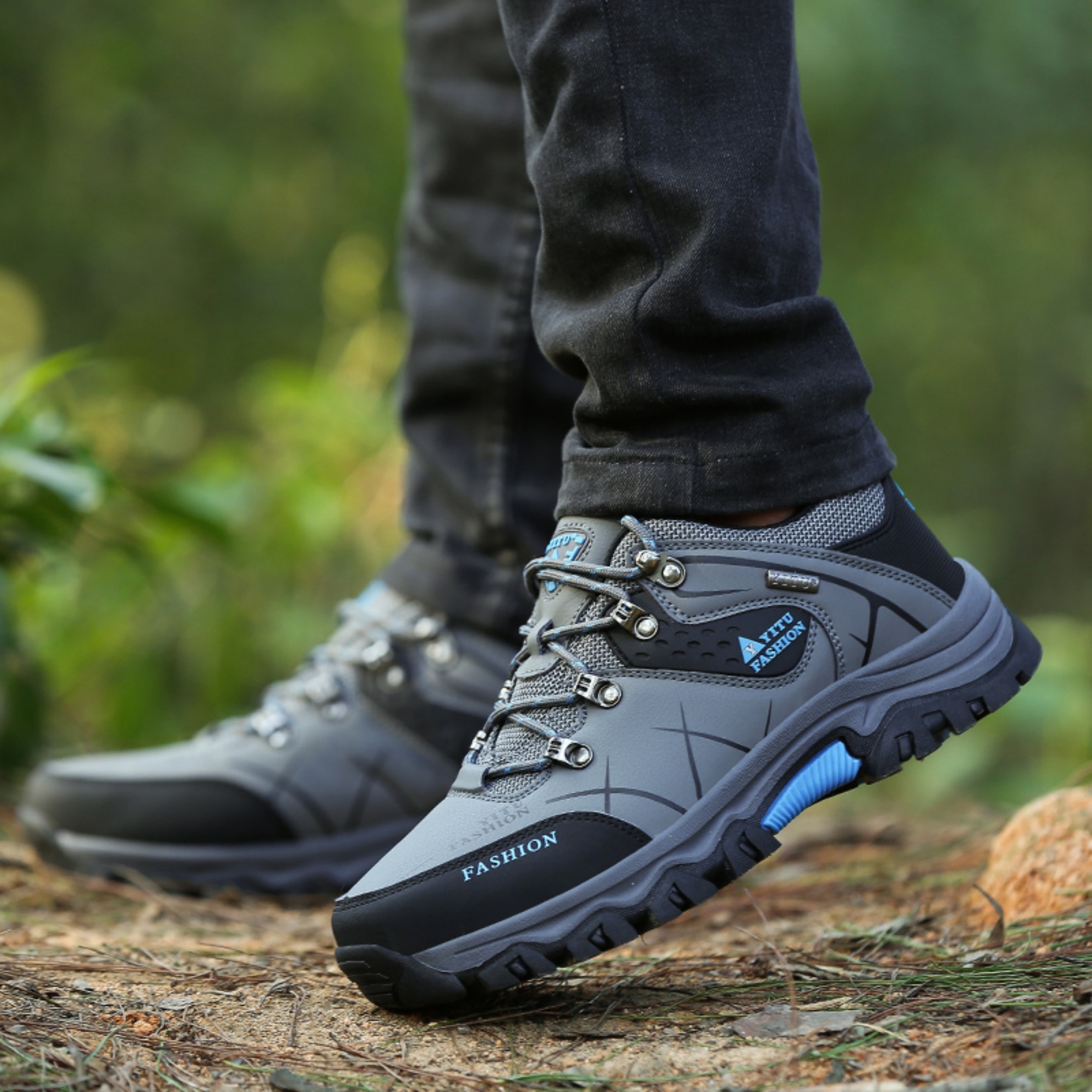SKIUHS Men's Hiking Shoes – Insulated & Breathable All-Terrain Options, Non-Slip Waterproof Outdoor Trail Shoes