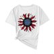 thumbnail image 1 of Camisas de Manga Corta para las Mujeres Moda Casual Impresión Cuello Redondo Suéter Tee Blusas, 1 of 7