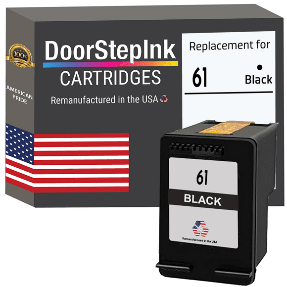 Remanufactured DoorStepInk Brand for HP 61 Black (CH561WN) In USA Ink Cartridge