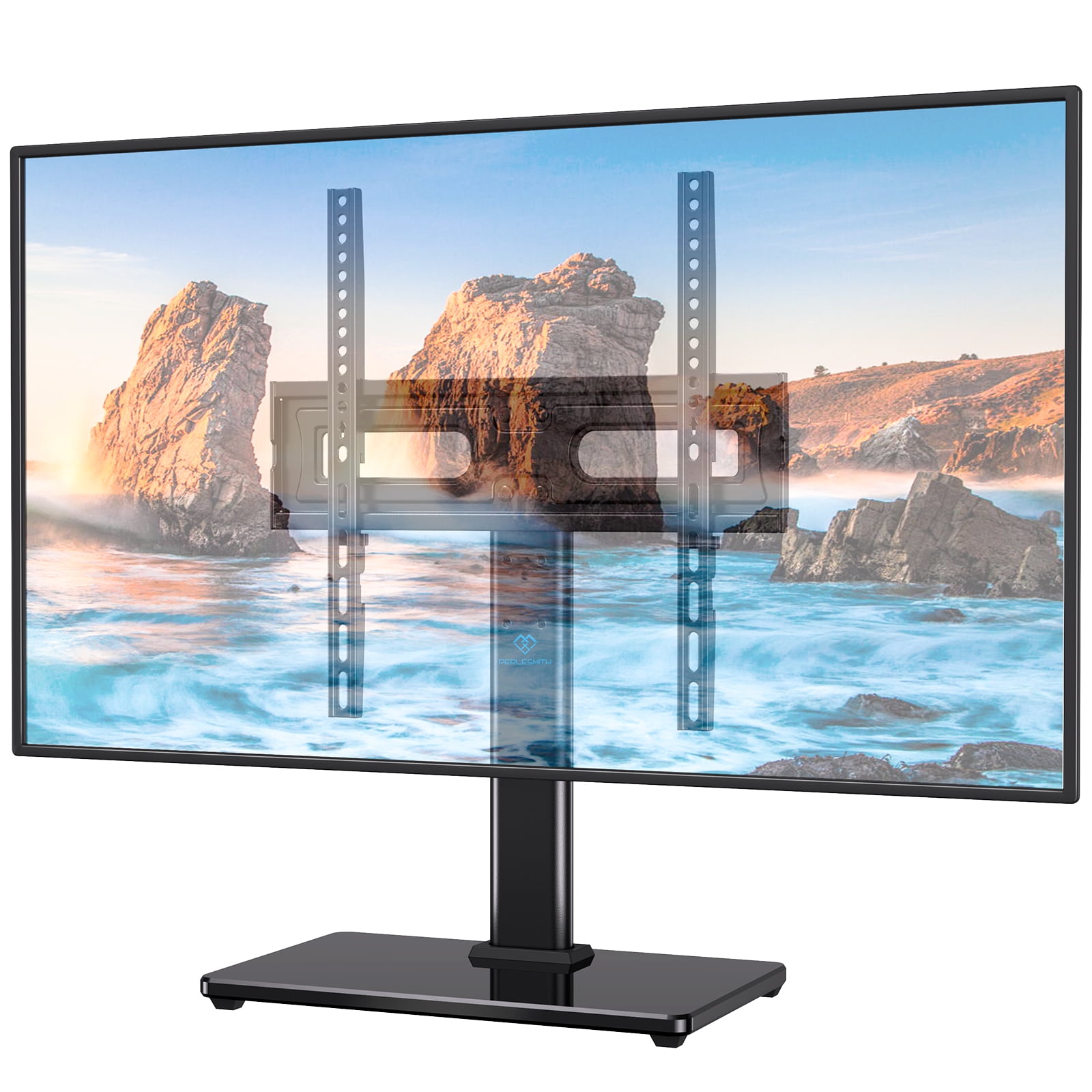 PERLESMITH Universal TV Base for 32"-60" TVs, ±35°Swivel, 88-lb Capacity,  Max VESA 400x400mm, Height Adjustable, PSTVS28B