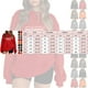 thumbnail image 3 of Gibobby Sudaderas Navideñas para Mujeres Sudadera de manga larga con hombros descubiertos y estampado de de Navidad para mujer(Naranja,M), 3 of 3