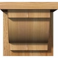 thumbnail image 2 of 8"W x 8"D x 8"H Alpine Rough Sawn Corbel w/Backplate, Western Red Cedar, 2 of 9