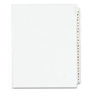 Avery Preprinted Legal Exhibit Side Tab Index Dividers Avery Style, 26-Tab, A to Z, 11 x 8.5, White, 1 Set (1400)