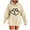 Beige, variant on Women Early Fall Fashion Sweatshirts No Hood Fashion Hoodies & Sweatshirts Plus Size Fall Long Dresses 3/4 Length Sleeve 2025