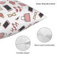 thumbnail image 4 of Rateoe Fashion Pattern Throw Pillow Cover Premium Pillow Stuffer Sham Square for Decorative Cushion Bed Couch Sofa(Pillow insert not included), 4 of 8