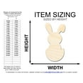 thumbnail image 2 of Unfinished Wood Cute Bunny Shape | DIY Craft Cutout | up to 46" DIY 36" / 1/4", 2 of 3