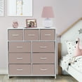 thumbnail image 2 of Table de Chevet Commode 9 Tiroirs Organisateur de Chevet Commode Mobilier pour Chambre et Bureau - Rose, 2 of 7