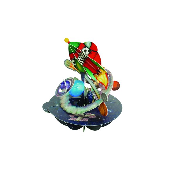 Santoro Pirouettes Out in Space 3D Pop Up Card