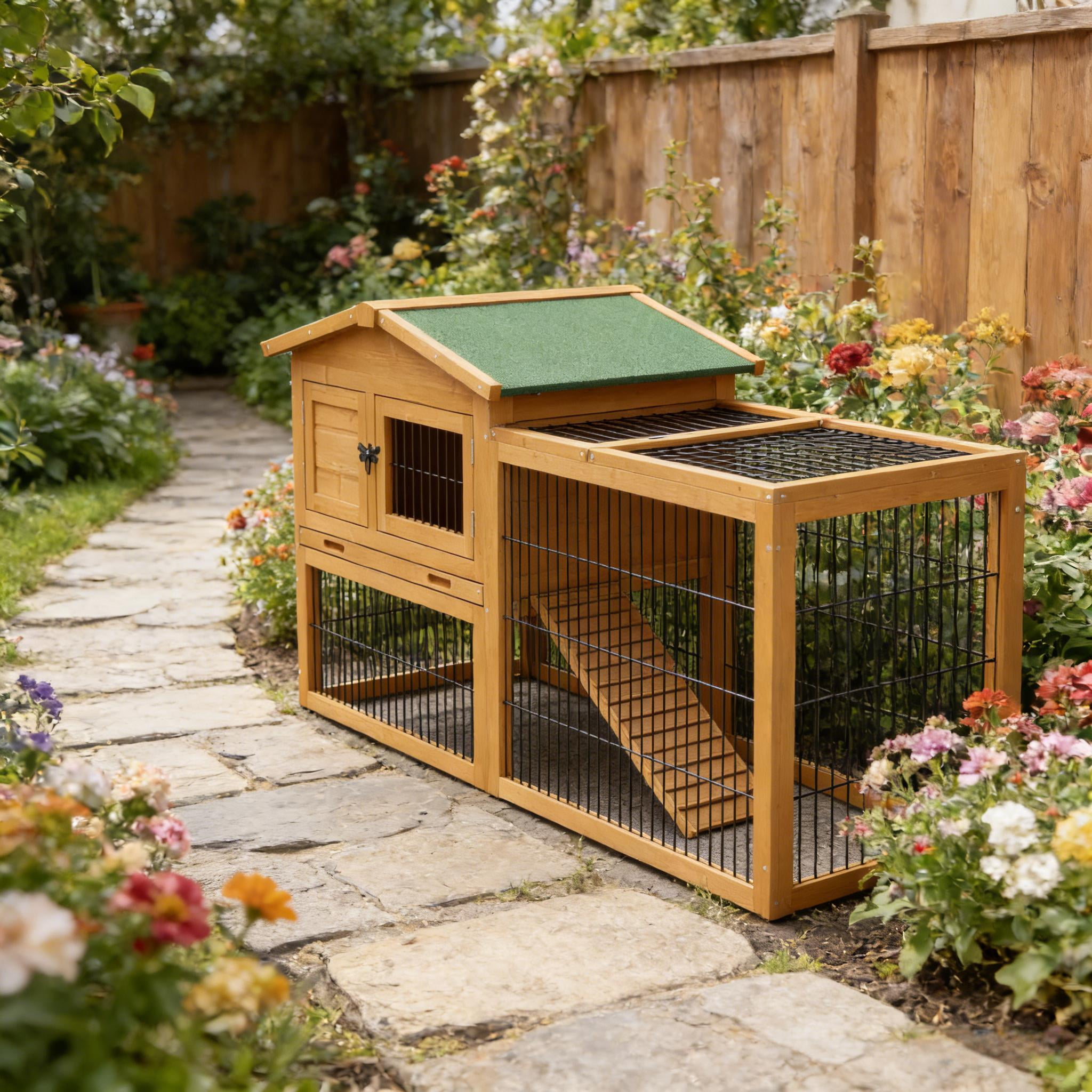 Outdoor Pet House Rabbit Hutch