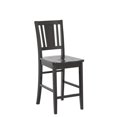 thumbnail image 4 of Pemberley Row Wood Black Bar Stool Square Footrest 10"H x 19"W x 44"D Assembled, 4 of 4