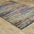 thumbnail image 4 of Style Haven  Halden Textural Stripes Area Rug Multi 7'10" x 10'10" 8' x 10' Indoor Bedroom,Living Room,Dining Room Blue,Gold Rectangle,Runner, 4 of 5