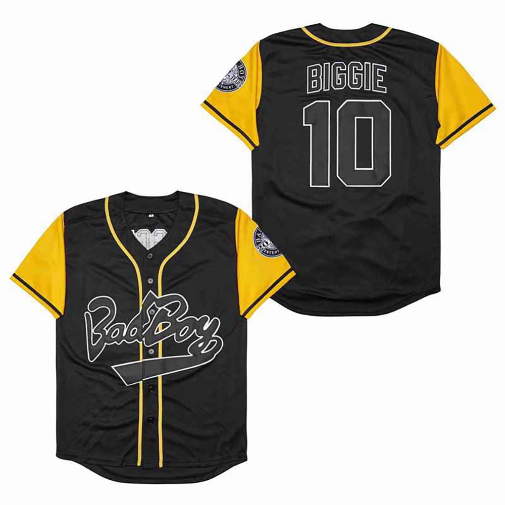  Bad Boy Jersey,#10 Biggie Baseball Jersey S-XXXL,90S Hip Hop  Clothing for Party, Stitched Letters and Numbers : Clothing, Shoes & Jewelry