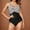 14Black, variant on Hicidod Tummy Control Swimsuits for Women Ruched Push Up One Piece Bathing Suit Tie Back Slimming Printed Trendy Swimwear