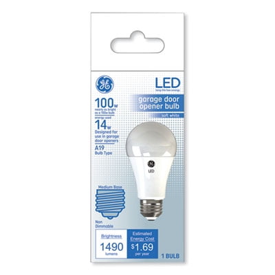

Sli Lighting 93116005 Led Soft White A19 Garage Door Opener Bulb 14 W