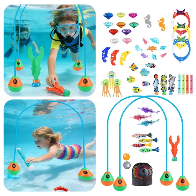 Dive Into : Kids Pool Dive And Snorkel For Pool Play With Adjustable Goggles And Lightweight Snorkel Gear For And Pool Adventures