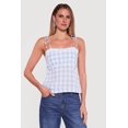 thumbnail image 2 of Women's Gingham Tie Shoulder Open Back Cami, 2 of 4