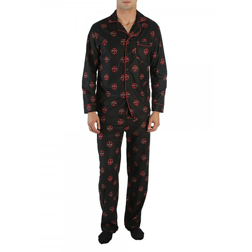 Marvel - Deadpool Modern Flannel Pajamas - Walmart.com - Walmart.com
