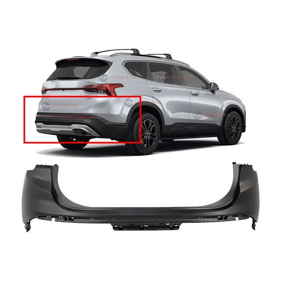 DCP Rear Bumper Cover for Hyundai Santa Fe 2021-2023 Primed 86611S2500