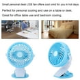 thumbnail image 5 of Portable Clip on Fan With 2 Speeds, Very Low Noise, Suitable for Car Seat, Crib Stroller, Bike, Treadmill, Office, Bed - Blue, 5 of 7