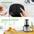 thumbnail image 4 of 2L Mincer Electric Multi Chopper with 2 Speed Levels Household Silent Automatic Meat Grinder for Meat Onions Fruit Vegetables, 4 of 7