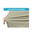 thumbnail image 4 of Little Donkey Andy Women's Quick Dry Capri 3/4 Hiking Lightweight Stretch Water-Resistant Pants Golf Casual Light Khaki M, 4 of 7