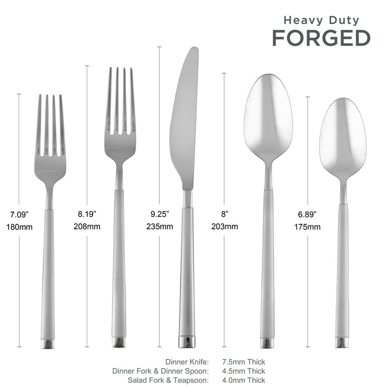 Cambridge Reveal Sand 20-Piece Stainless Steel Flatware Set