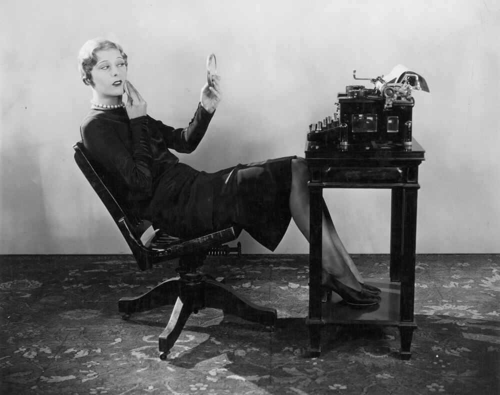 Office Typist, 1920S. /Na Silent Film Still American, 1920S. Poster