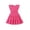 Hot Pink, variant on Toddler Girls Dress Ruffle Sleeveless Tiered Swing Twirly Dresses Cute Summer Beach Sundress with Pocket