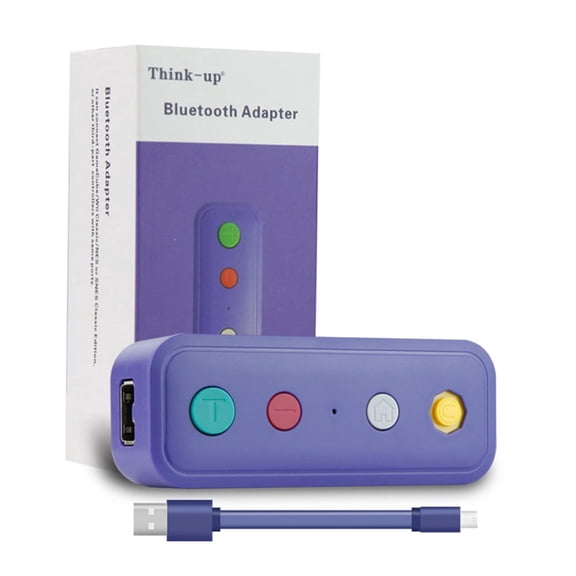Wireless Bluetooth-compati Adapter Converter with USB Cable Fit for Nintendo Switch (Works with Wired GameCube & Classic Edition Controllers) - Nintendo Switch