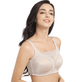 thumbnail image 5 of BIMEI Mastectomy Bra with Pockets for Breast Prosthesis Women's Full Coverage Wirefree Everyday Bra Plus size 8926,Beige, 38A, 5 of 8