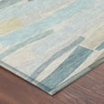 thumbnail image 3 of Addison Rugs Chantille Indoor/Outdoor Transitional Stripes Teal Machine Washable Rectangle Rug, 9' x 12', 3 of 8