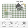 thumbnail image 3 of Sage Green Checkered Door Mat Indoor Outdoor, Farmhouse Buffalo Plaid Non Slip Welcome Mat with Rubber Backing, Absorbent Fabric Front Door Mats Entryway Rug for Home Patio Entrance 24"x36", 3 of 8