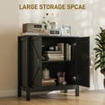 thumbnail image 4 of HOMCOM Storage Cabinet, Buffet Sideboard with Adjustable Shelf, Black, 4 of 10
