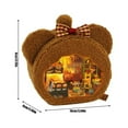 thumbnail image 2 of LED DIY Animal Miniatures House，Creative Handmade Assembled House Model Toys，Perfect Creative Gift, 2 of 10