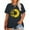 1-Dark blue, variant on XCHQRTI Women Butterfly Daisy Tshirt Plus Size Shirts Casual Summer Tee