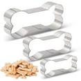 thumbnail image 4 of RotHome 3-Piece Stainless Steel Dog Bone Cookie Cutters Set, Mini Small Large Sizes Biscuit Cutters for Baking Homemade Dog Treats, Pet Theme Party Dessert Shaped Pastry Cutters, 4 of 10