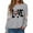 Grey, variant on Towmus Womens Fall Winter Sweatshirt Shirts Graphic Sweatshirts Casual Long Sleeve Round Neck Sweatshirts Letter Printed Loose Top ffor Women Loose Fit