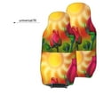 thumbnail image 6 of Pofeuu Rose Psychedelic Print Automotive Car Seat Covers Flat Cloth Full Set Seat Covers,Car Seat Covers front seats for Cars Trucks and SUVs(Two packs), 6 of 7