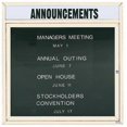 thumbnail image 1 of Aarco Products OADC3636HIV Outdoor Enclosed Directory Board with Heater - Ivory, 1 of 1