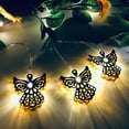 thumbnail image 3 of KOYPTL Christmas Angel Shaped String Lights with 10 Led,Iron Battery Operated Warm White Light for Christmas Tree Fireplace Bedroom Birthday Party Home Indoor Garden Decoration Supplies(9.84 ft), 3 of 6