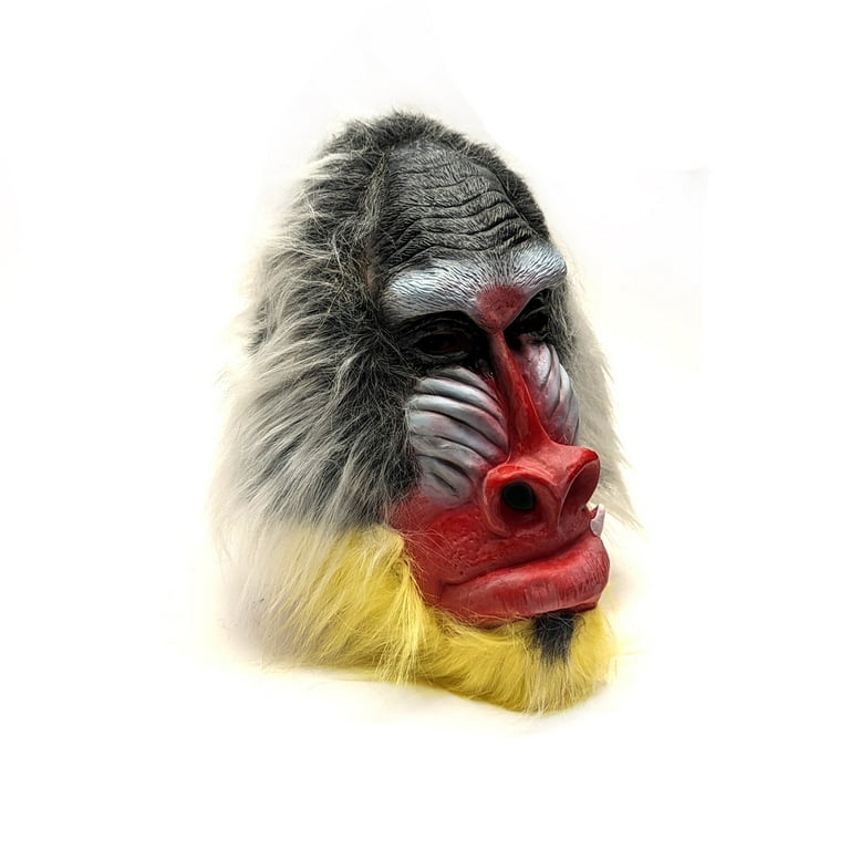 Baboon Head Full Face Furry Ape Mask Movie Props Scary Gorilla Halloween Costume Baboon Head Full Face Furry Ape Mask Movie Props Scary Gorilla Halloween Costume