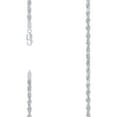 thumbnail image 5 of Auriga 4mm Hollow Rope Chain Necklace 24" in 925 Sterling Silver, 5 of 5