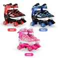 thumbnail image 6 of Lixada Roller Skates for Girls Boys for Kids 4 Size Adjustable Light Up, Pink, Size Large (3.5-6), 6 of 9