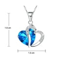 thumbnail image 6 of KATGI Fashion Austrian Crystals Heart Shape Pendant Necklace, 6 of 6