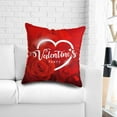 Adzgya Pillow Case Cushion Letter Printing Valentine's Day Throw Pillow