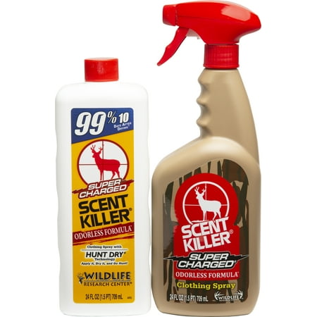 Wildlife Research Center Super Charged Scent Killer Hunting Scent Elimination Spray 24/24 Combo