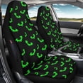 thumbnail image 4 of Binienty Halloween Front Car Seat Covers Waterproof Breathable Bat Print Vehicle Seat Covers Auto Cushions Airbag Compatible for Cars SUV Truck Van, 4 of 8