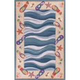thumbnail image 1 of HomeRoots 353656 30 x 50 in. Wool Blue Area Rug, 1 of 1