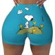 thumbnail image 1 of Pantalones cortos de ciclismo para entrenamiento de voleibol con paisaje de Van Gogh personalizado de Snoopy y Charlie Brown Pantalones cortos de yoga para gimnasio de Peanuts para mujer, 1 of 5