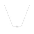 thumbnail image 2 of Messika 0.22Cttw Glam'Azone Diamond Bar Necklace 18K White Gold 17.5 Inches, 2 of 5